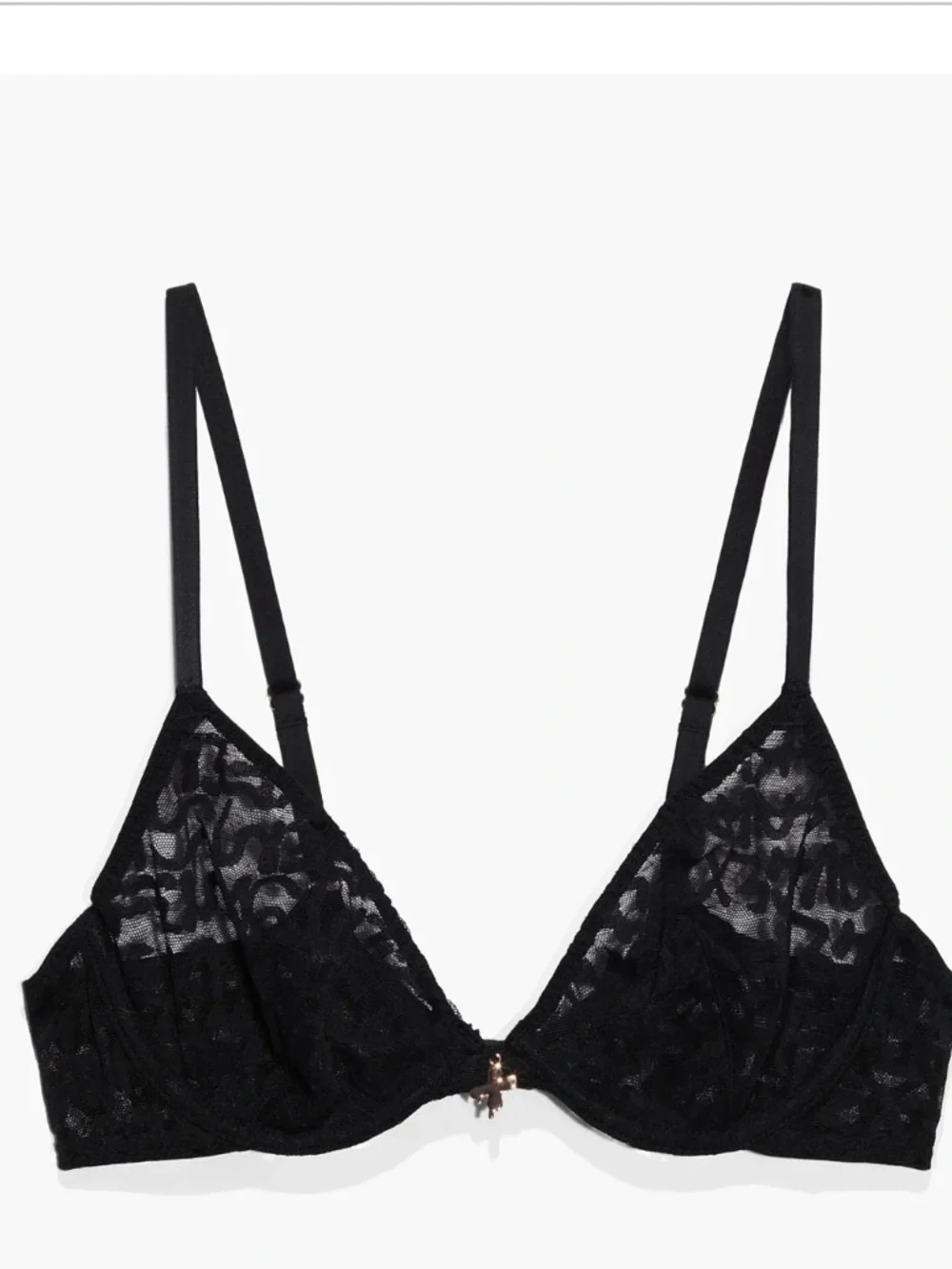 NEW Savage‎ X Fenty by Rihanna Tagged by Savage Unlined Mesh Sheer Bra 38C